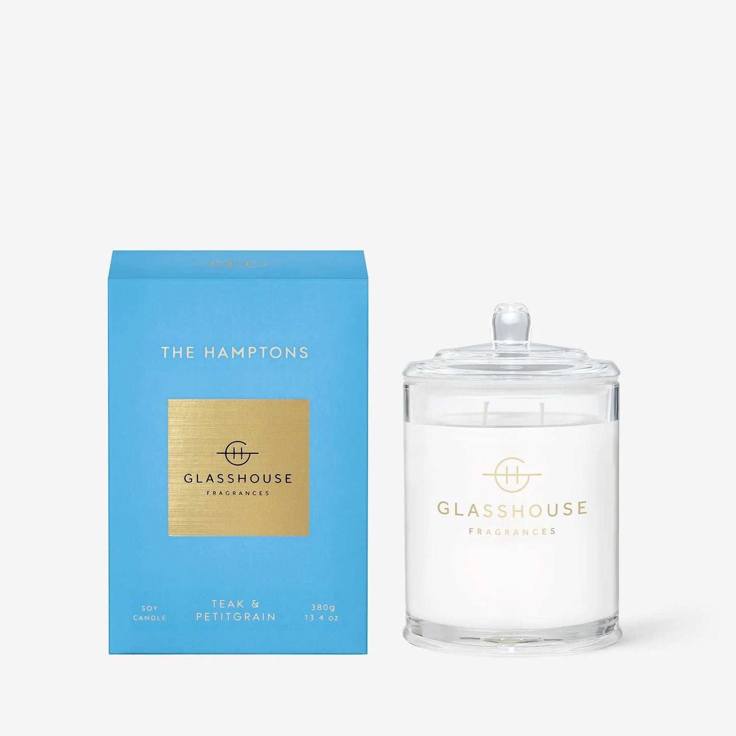 Glasshouse Fragrances - The Hamptons Candle | Teak & Petitgrain