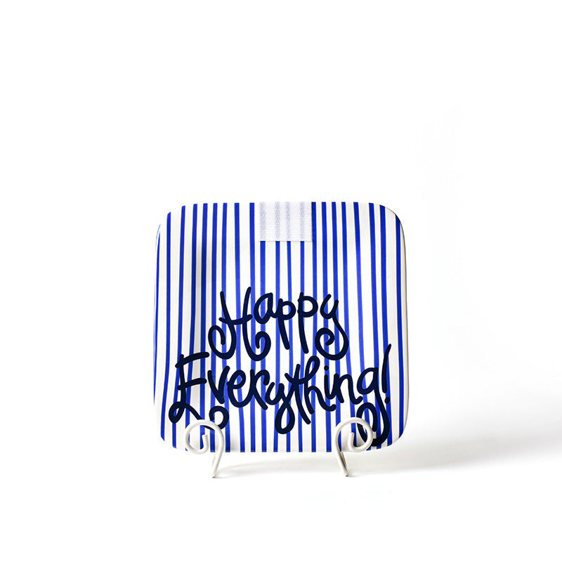 Coton Colors - Skinny Stripe, Mini Happy Everything Platter 9.25” - Indigo