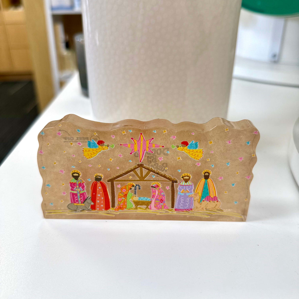 DbR - Acrylic Shelf Sitter - Colorful Nativity
