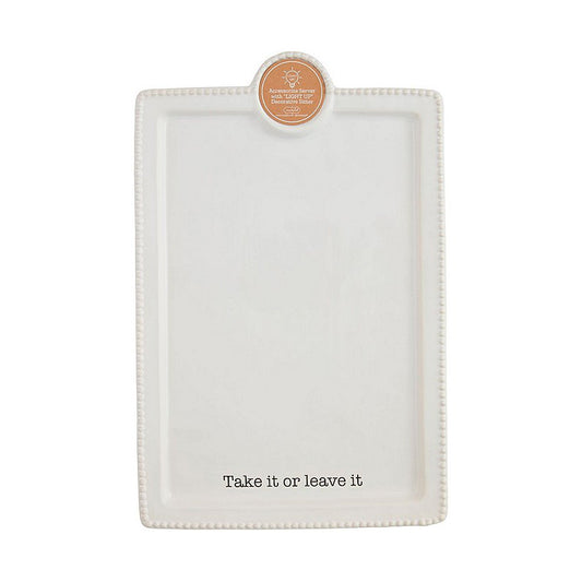 Mud Pie - Circa Accessory Platter ‘Take it or Leave it’