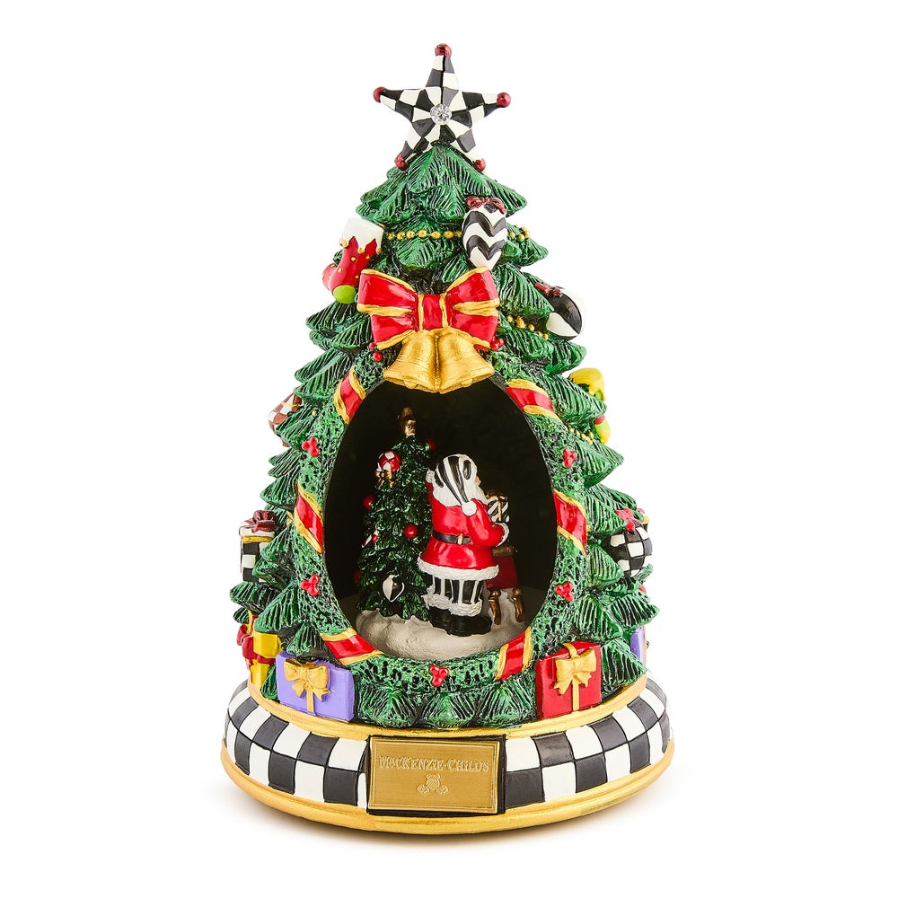 Mackenzie-Childs - Courtly Christmas Tree & Santa Musical