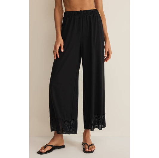 Z Supply Banyan Crochet Pants 2687 – Black