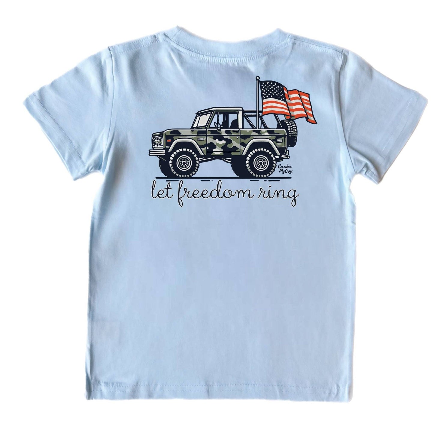 Kids 'Let Freedom Ring' Short-Sleeve Tee shirt - Cool Blue