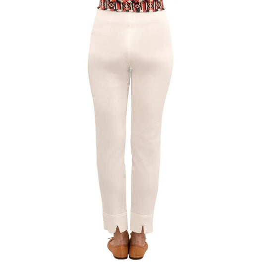 Gretchen Scott - Gripeless Denim Pull On Pants - White - SALE