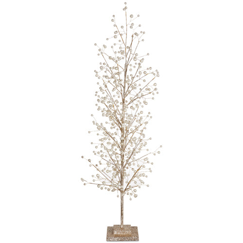 RAZ - Star of Wonder Glittered Tree with Pearls