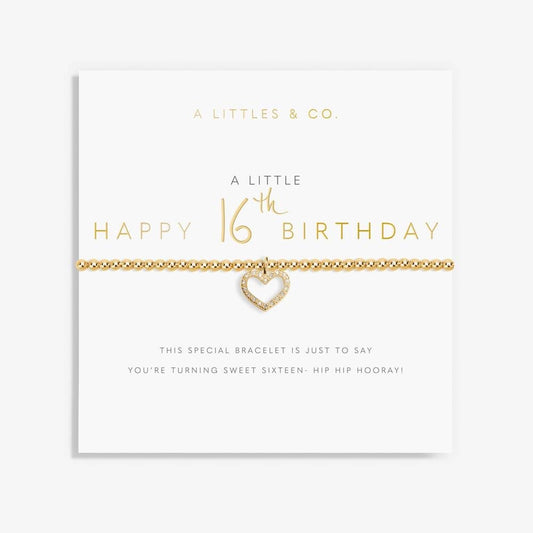 ‘16th Birthday’ - 6483 - Gold Bracelet