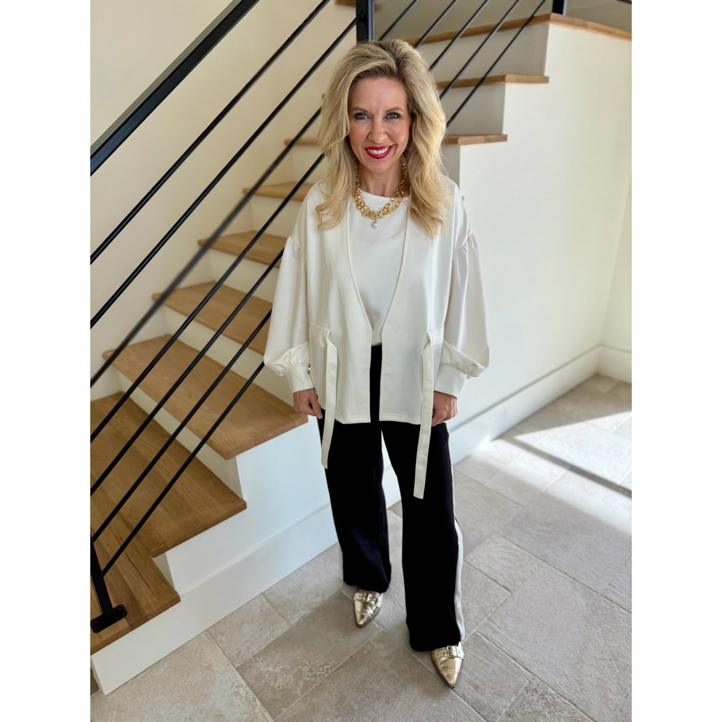 BYC - P. CILL Butter Modal, Wrap Cardigan 1101 - Ivory