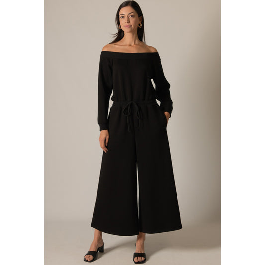 BYC - Butter Modal Ribbed Contrast Jumpsuit 0067 - Black