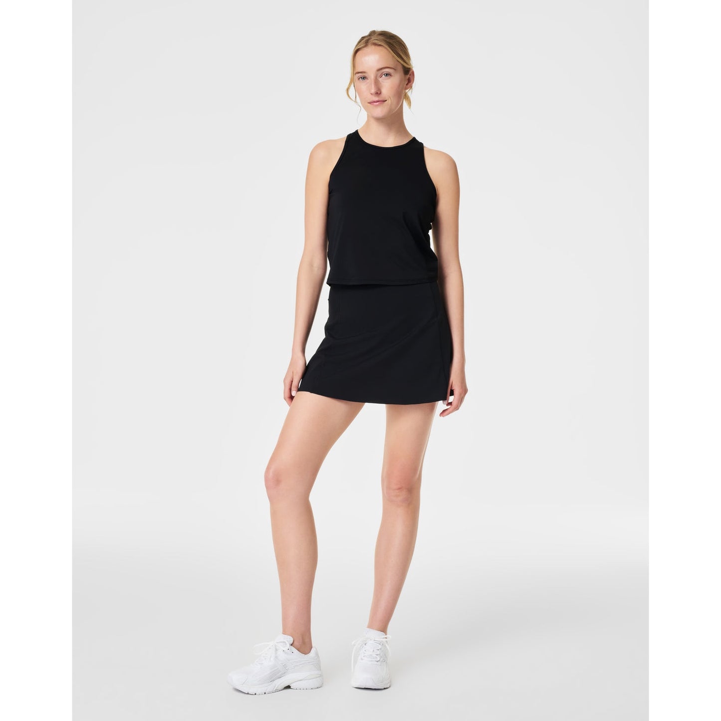 SPANX shape BodyLine Skort with Mid-Tummy Compression – Very Black