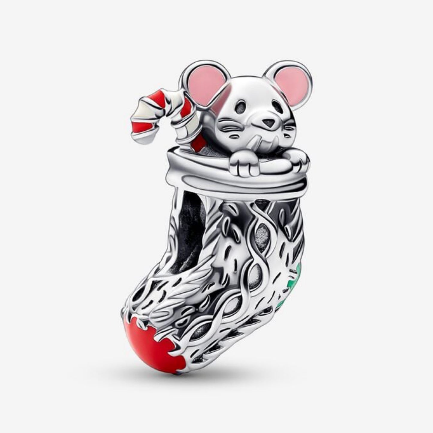 Festive Mouse and Stocking Charm 792366