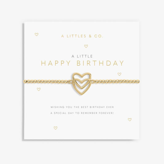 'Happy Birthday’ - 7043 - Gold Bracelet