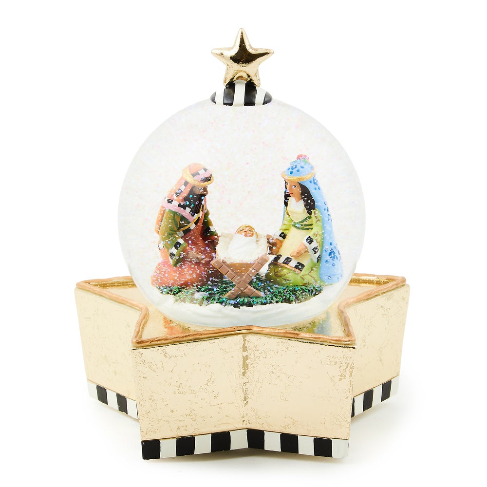 Mackenzie-Childs - Patience Brewster Nativity Snow Globe