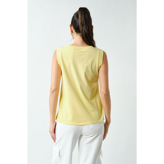 Terra Wash Pima Cotton Muscle Tank – Yellow