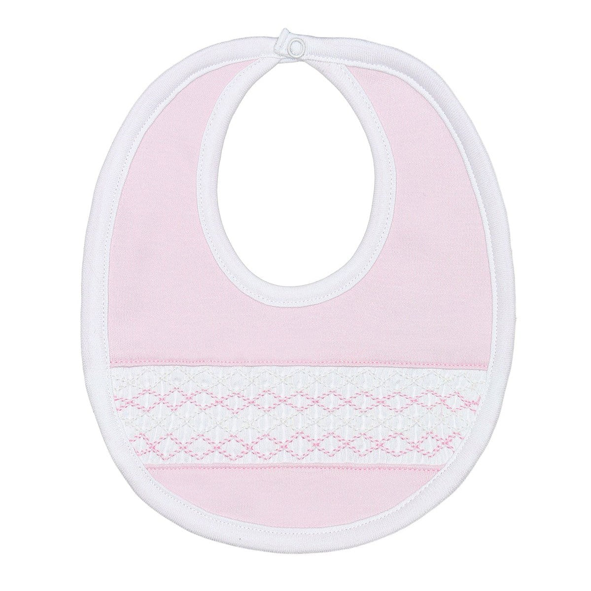 Nellapima Signature Smocked Girls Bib – Pink