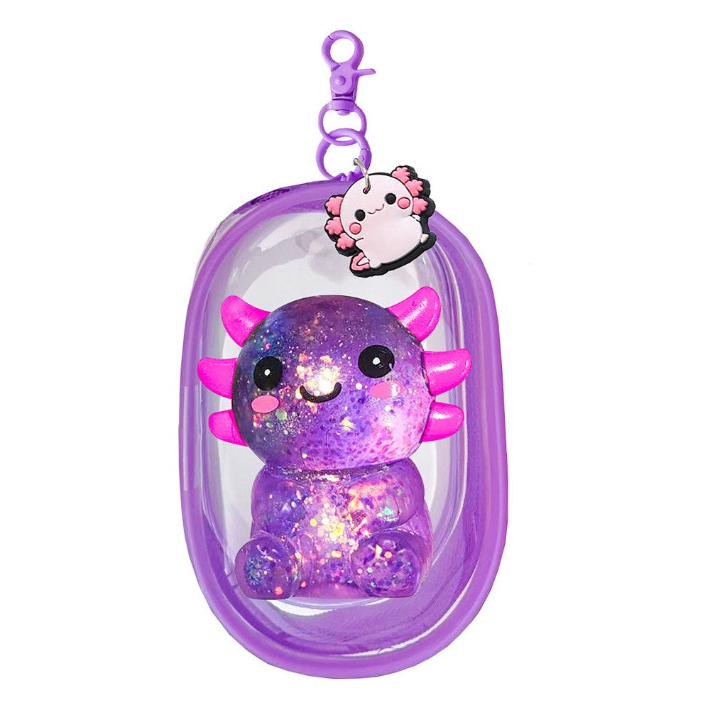 Zorbitz - Squishy Backpack Buddiez Axolotl Clip toy