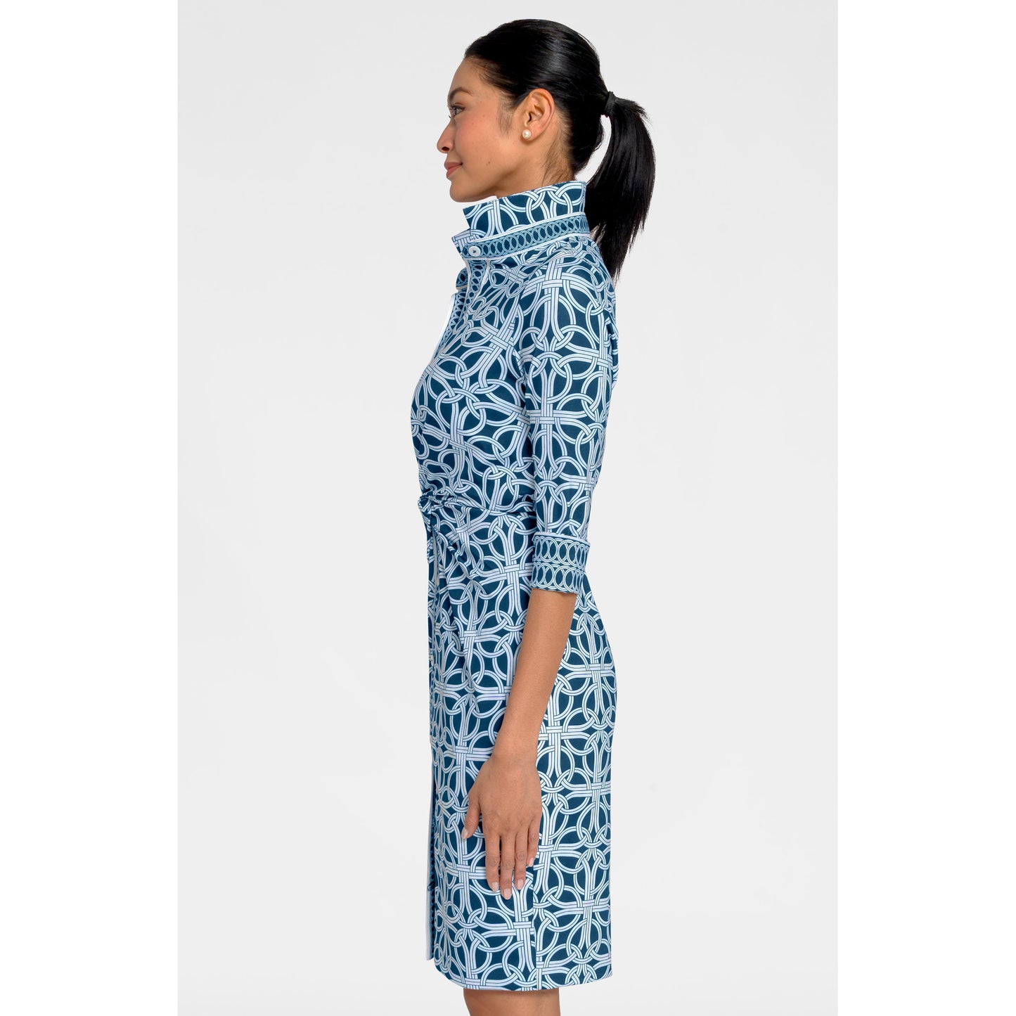 Gretchen Scott - Twist & Shout, Ring Toss Dress - Navy