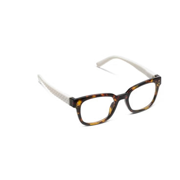 Peepers Aubrey Blue Light Reading Glasses – Tortoise/White