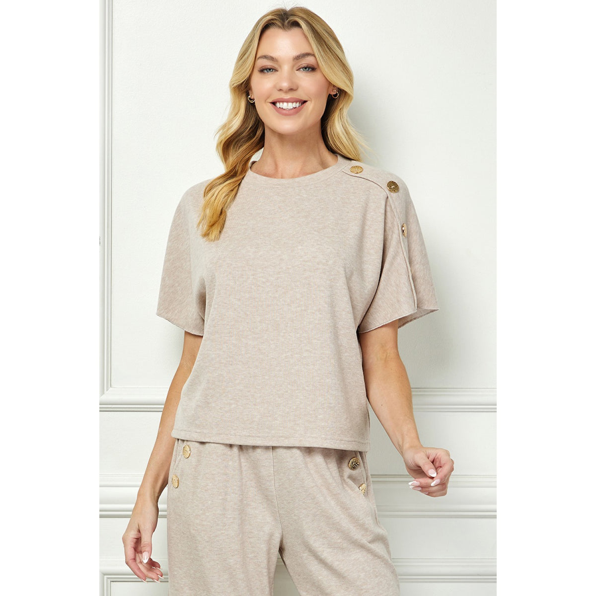 Mocha Gold Button Set 4154/7475 -
