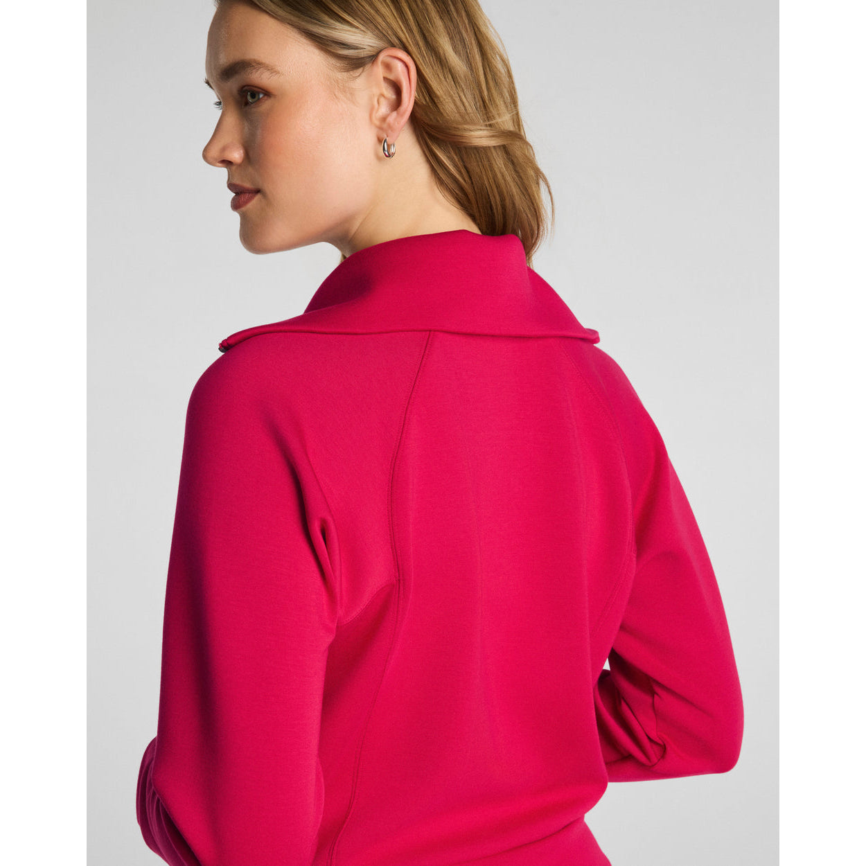 SPANX - SPANX AirEssentials Half Zip Sweatshirt Top 0346 - Fuchsia - SALE