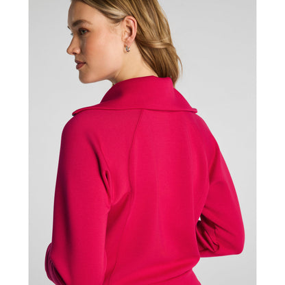 SPANX - SPANX AirEssentials Half Zip Sweatshirt Top 0346 - Fuchsia - SALE