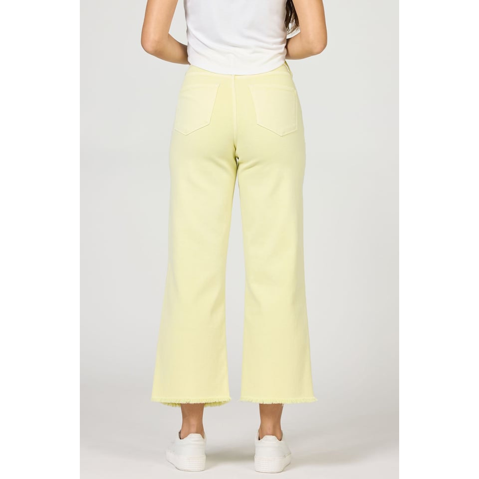 Dear John - High Rise, Cropped, Straight Leg, Raw Hem, Holly Jeans 425 - Wax Yellow