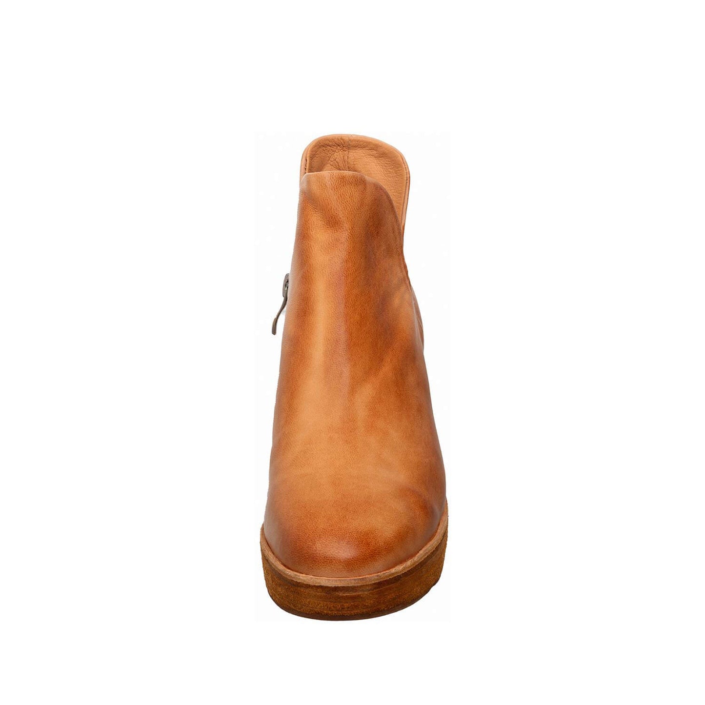 Antelope, Q45 Everly, Leather Ankle Booties V Cutout Platform Block Heel