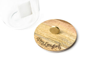 COTON COLORS - Wooden Lid, Glass Jar