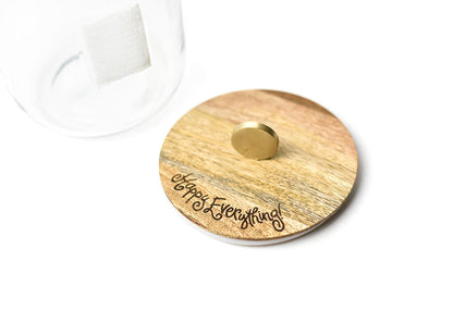 COTON COLORS - Wooden Lid, Glass Jar
