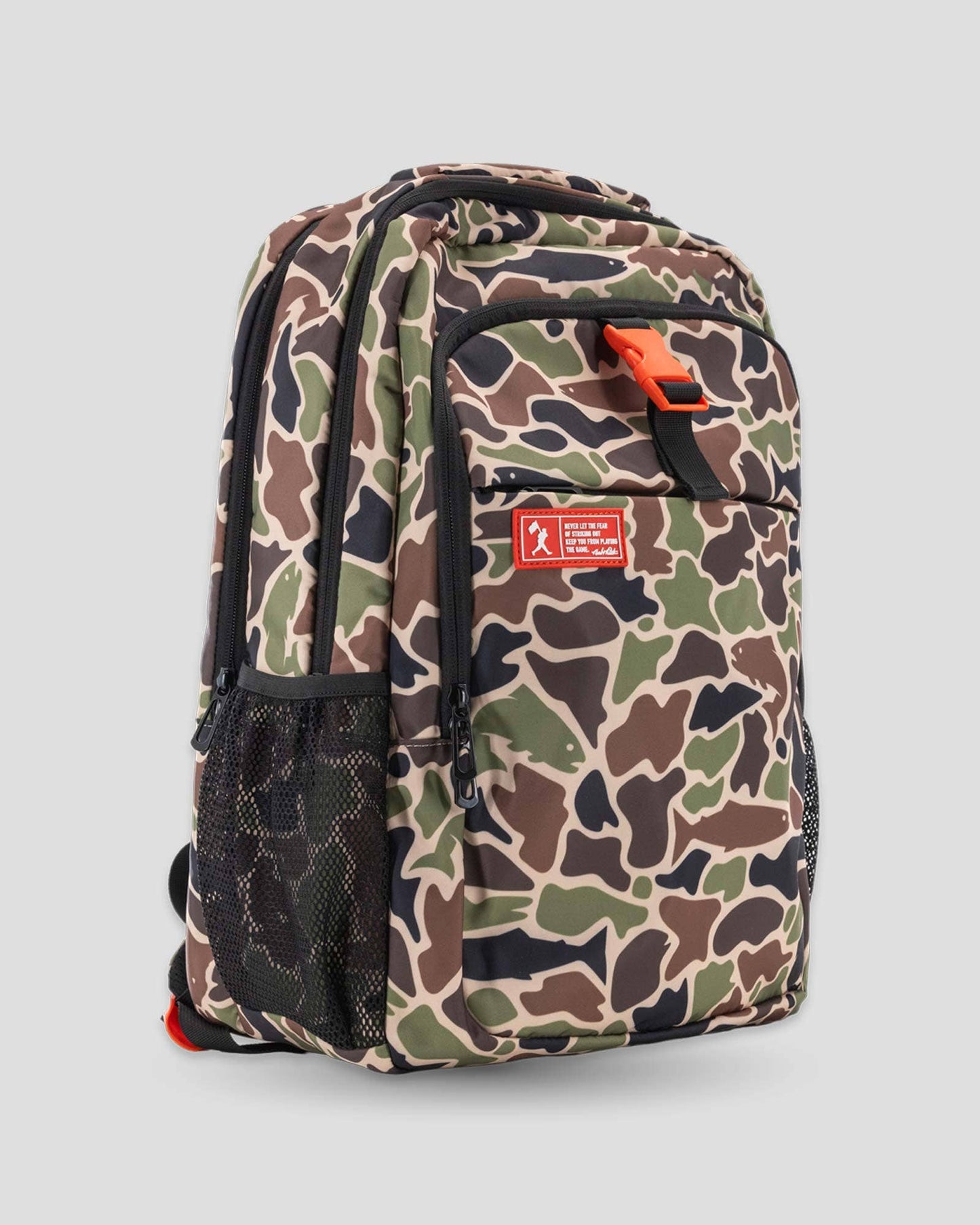 Baseballism - Angler Camo No Fear Cap Clip Backpack
