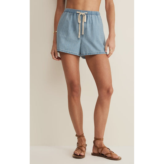 Seaway Denim Shorts – Coastal Water Soft Wash  (Pairs with Everyday Top)
