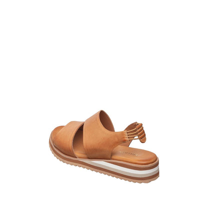 Antelope - B71 Paige Low - leather slingback platform sandals - Tan