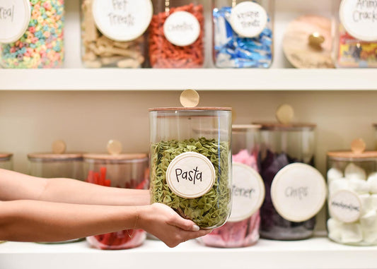 COTON COLORS - Wooden Lid, Glass Jar