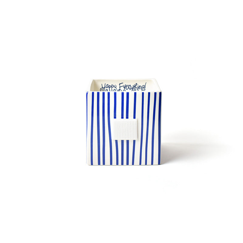 Coton Colors - Skinny Stripe, Mini Nesting Cube 5.75” - Indigo *