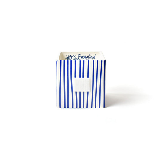 Coton Colors - Skinny Stripe, Mini Nesting Cube 5.75” - Indigo *