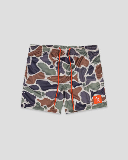 Baseballism - Fishing Club Angler Camo Diamond Air Mesh Shorts - Youth - SALE