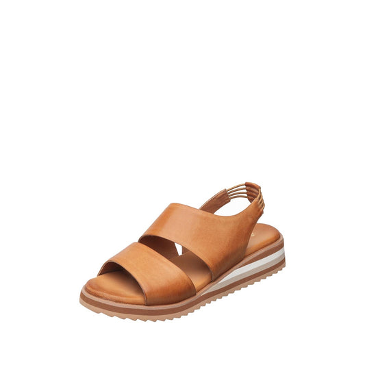 Antelope - B71 Paige Low - leather slingback platform sandals - Tan