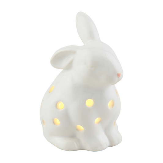 Mud Pie - Bunny, LED Decorative Sitter