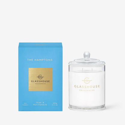 Glasshouse Fragrances - The Hamptons Candle | Teak & Petitgrain