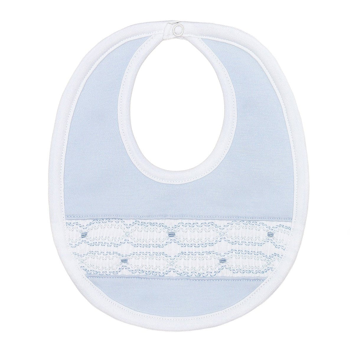 Nellapima - Signature Smocked Boys Bib – Blue