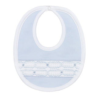 Nellapima - Signature Smocked Boys Bib – Blue