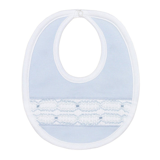 Nellapima - Signature Smocked Boys Bib – Blue