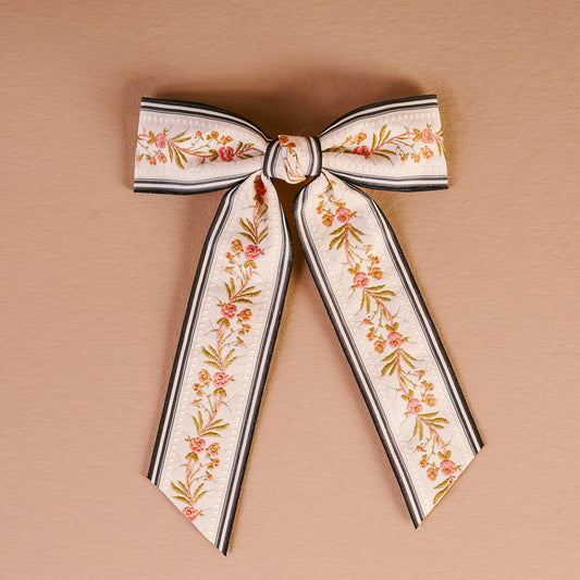 DE - Cottage Crush Hair Bow - Cream