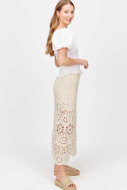Natura, Crochet Maxi Skirt 0053