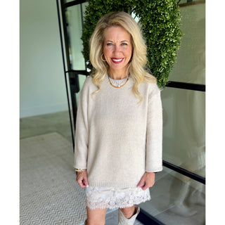 Z Supply - Chill Mode Sweater Top - Frost Pearl