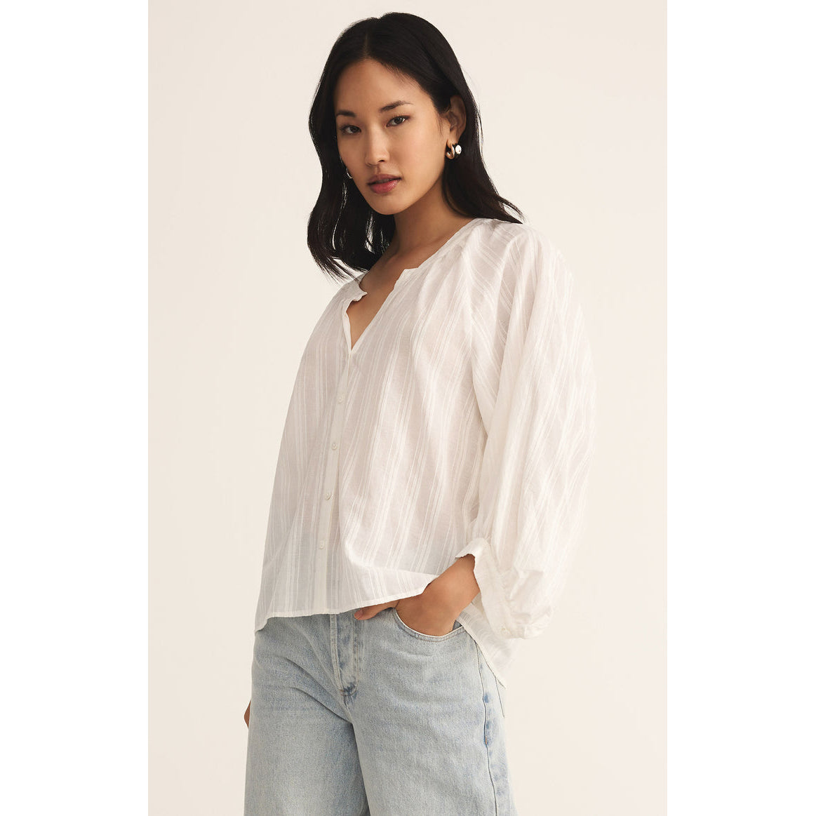 Z Supply - Wren Button Up Top 1300 - White