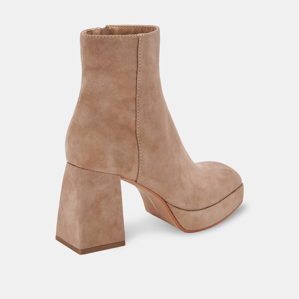 SALE- Dolce Vita,  Ulyses Platform Bootie - Mushroom Suede