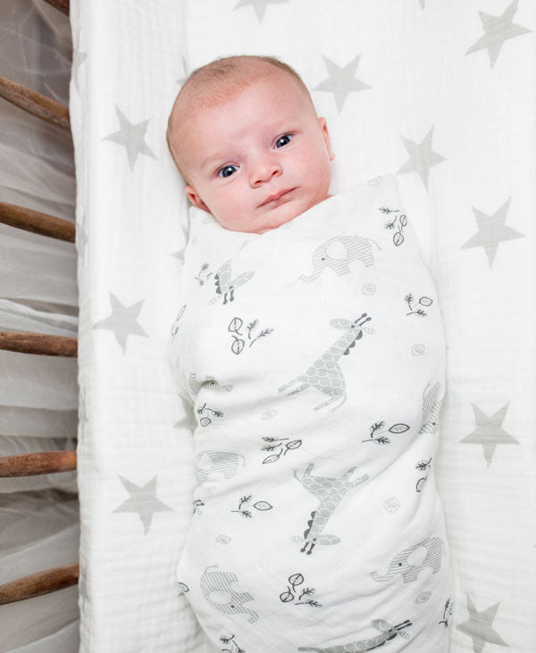 Mary Meyer - Lulujo Cotton Swaddle – Afrique – 47×47″