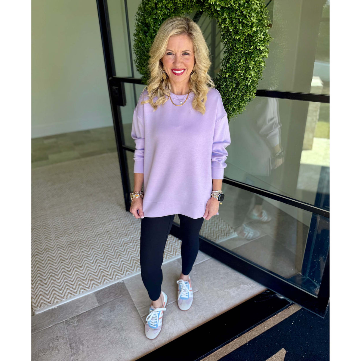 SPANX - AirEssentials, Crewneck Tunic Top 2105 - Verbena