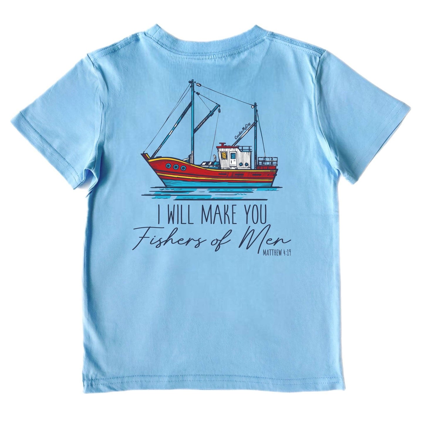 Kids' Fishers of Men Short-Sleeve Tee Shirt - Blue Mint