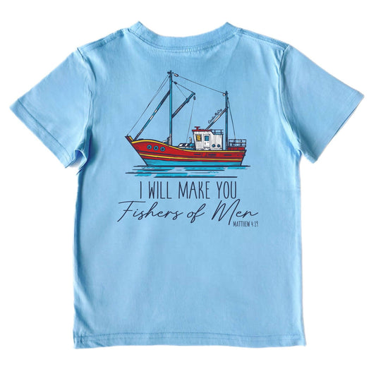 Kids' Fishers of Men Short-Sleeve Tee Shirt - Blue Mint